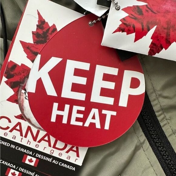 Canada Weather Gear Sherpa Lined Anorak Parker Jacket Sage Style OLCW894EC - Picture 7 of 15